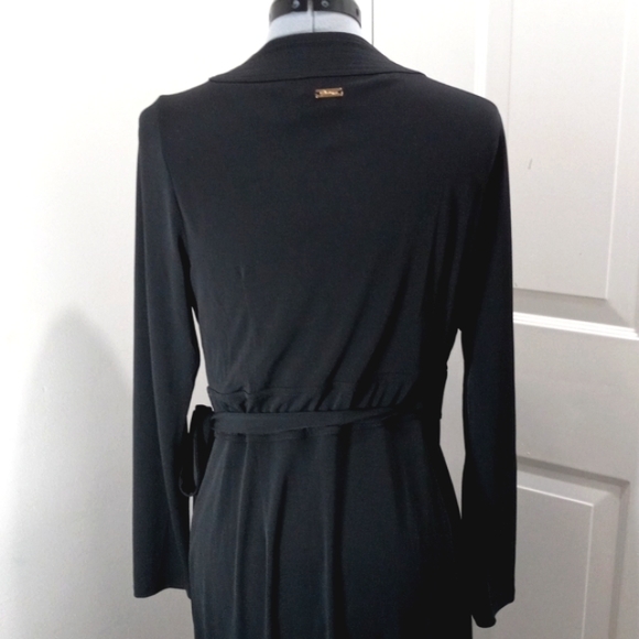 Thalia Sodi, Sz Med True Wrap Black Midi Dress - Picture 4 of 7